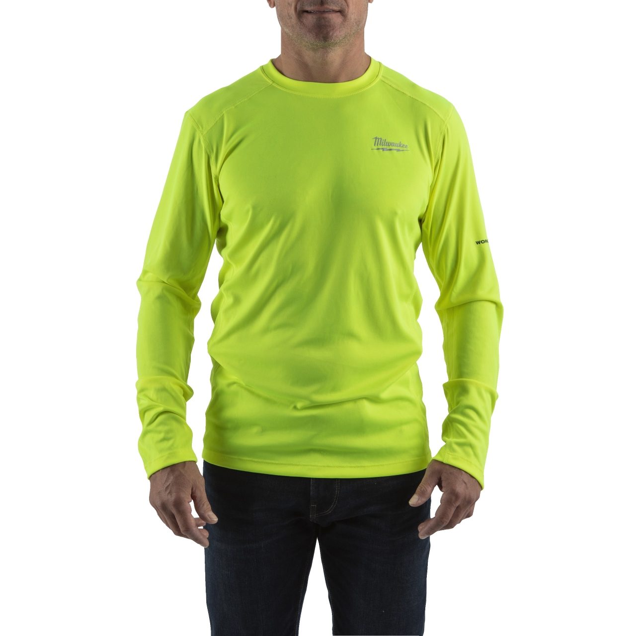 MILWAUKEE Funktions-Langarm-Shirt gelb mit UV-Schutz WWLSYL-M MILWAUKEE Funktions-Langarm-Shirt gelb mit UV-Schutz WWLSYL-M