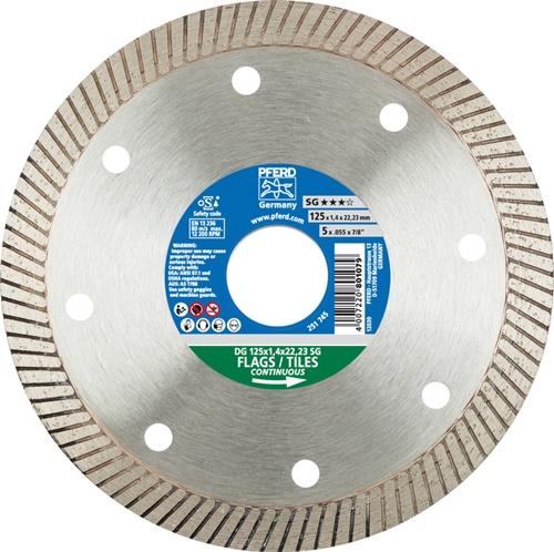 PFERD Diamanttrennscheibe DG SG D.125mm Bohr.22,23mm Seg.St.1,4mm