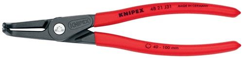 KNIPEX Präzisionssicherungsringzange J 31 f.Bohrungen D.40-100mm L.210mm KNIPEX