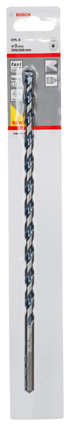 BOSCH Betonbohrer CYL-5, Blue Granite, 8 x 200 x 250 mm