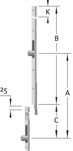 KFV Anschlussstulp ASS 8080, Flachstulp, Stahl, Rollzapfen 3268831 KFV Anschlussstulp ASS 8080, Flachstulp, Stahl, Rollzapfen 3268831