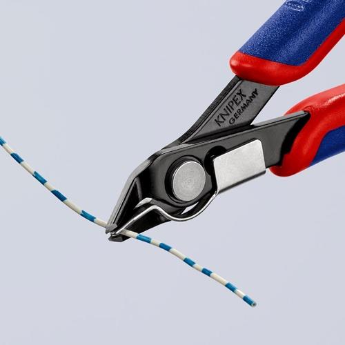 KNIPEX Elektronik-Seitenschneider Super-Knips® L.125mm Form 8 Facette ja,sehr kl.brün.