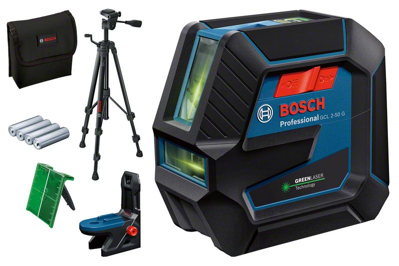 BOSCH Kombilaser GCL 2-50 G mit Baustativ