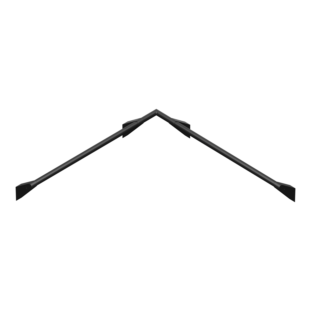 KWS Handlauf-Kombination A100, 90° 750x750 Anthrazitgrau