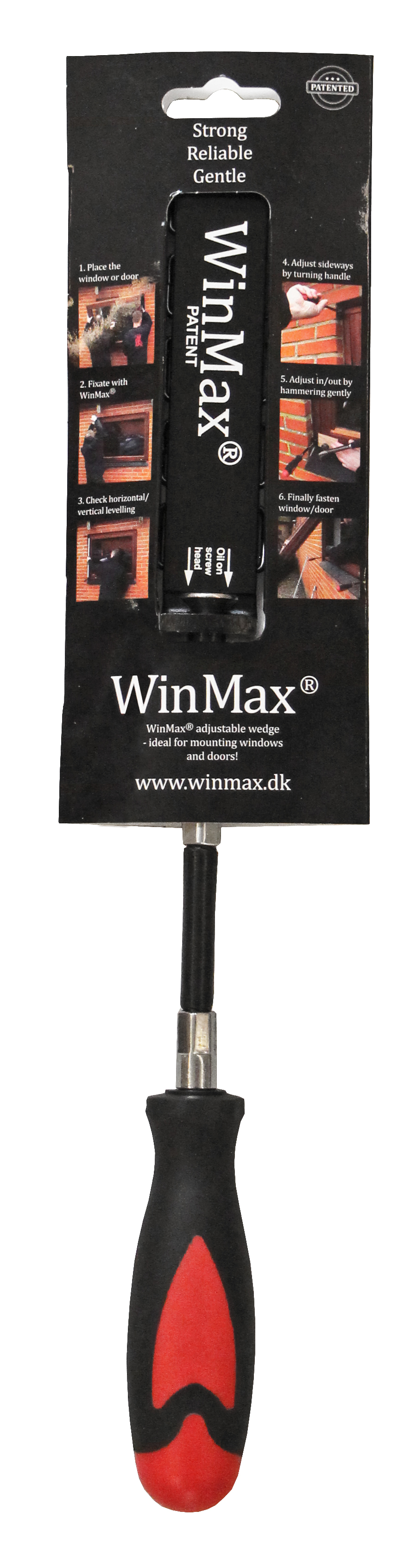 WinMax FlexPro – Verstellbarer Montagekeil mit flexiblem Spezialgriff