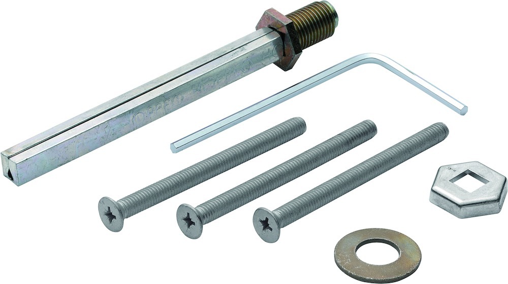 HOPPE® Befestigungsset für Schutz-Wechselgarnituren ES1 (Knopf/Griff), VK 8 mm, DIN 965, 650453
