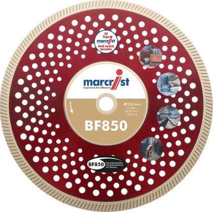 MARCRIST Diamanttrennscheibe BF850 D.300mm Bohr.25,4mm Seg.-H.12mm Seg.-S.3mm