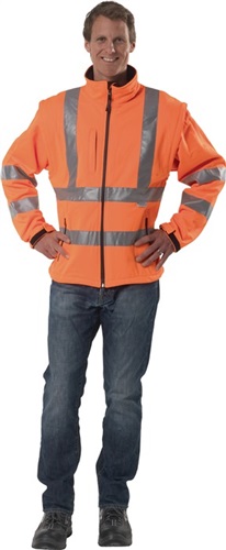 PREVENT Warnschutz-Softshelljacke Gr.L orange PREVENT