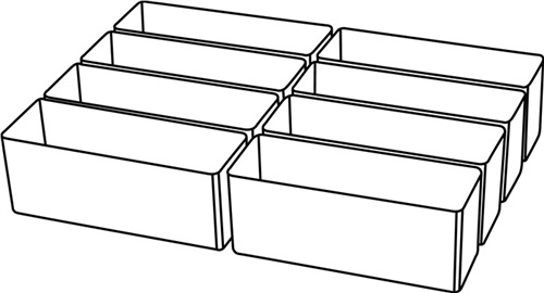 RAACO Einteilungset A 9-2 B39xT109xH47mm 8-tlg.