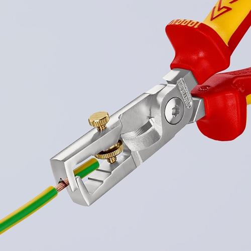 KNIPEX Abisolierzange StriX L.180mm VDE verchr.Mehrkomp.-Hüllen KNIPEX KNIPEX Abisolierzange StriX L.180mm VDE verchr.Mehrkomp.-Hüllen KNIPEX
