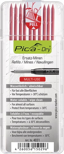 PICA Minenset Pica-Dry 10x rot feucht abwischbar 10 Minen/Set
