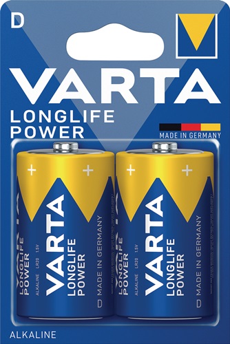 VARTA Batterie Longlife Power 1,5 V D-AM1-Mono 16500 mAh LR20 4920 2 St./Bl.