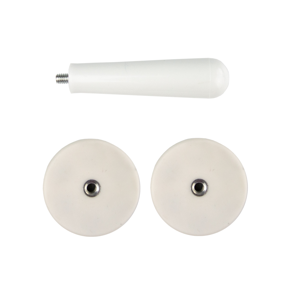 BMB 2x Magnethalter (FLEXIT M) mit Abziehgriff, weiß