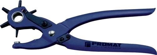 PROMAT Revolverlochzange Gesamt-L.240mm 2/2,5/3/3,5/4 u.5mm blau pulv.PROMAT