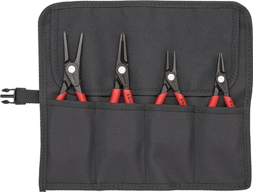 KNIPEX Präzisionssicherungsringzangensatz 4-tlg.in Rolltasche 12-60mm KNIPEX