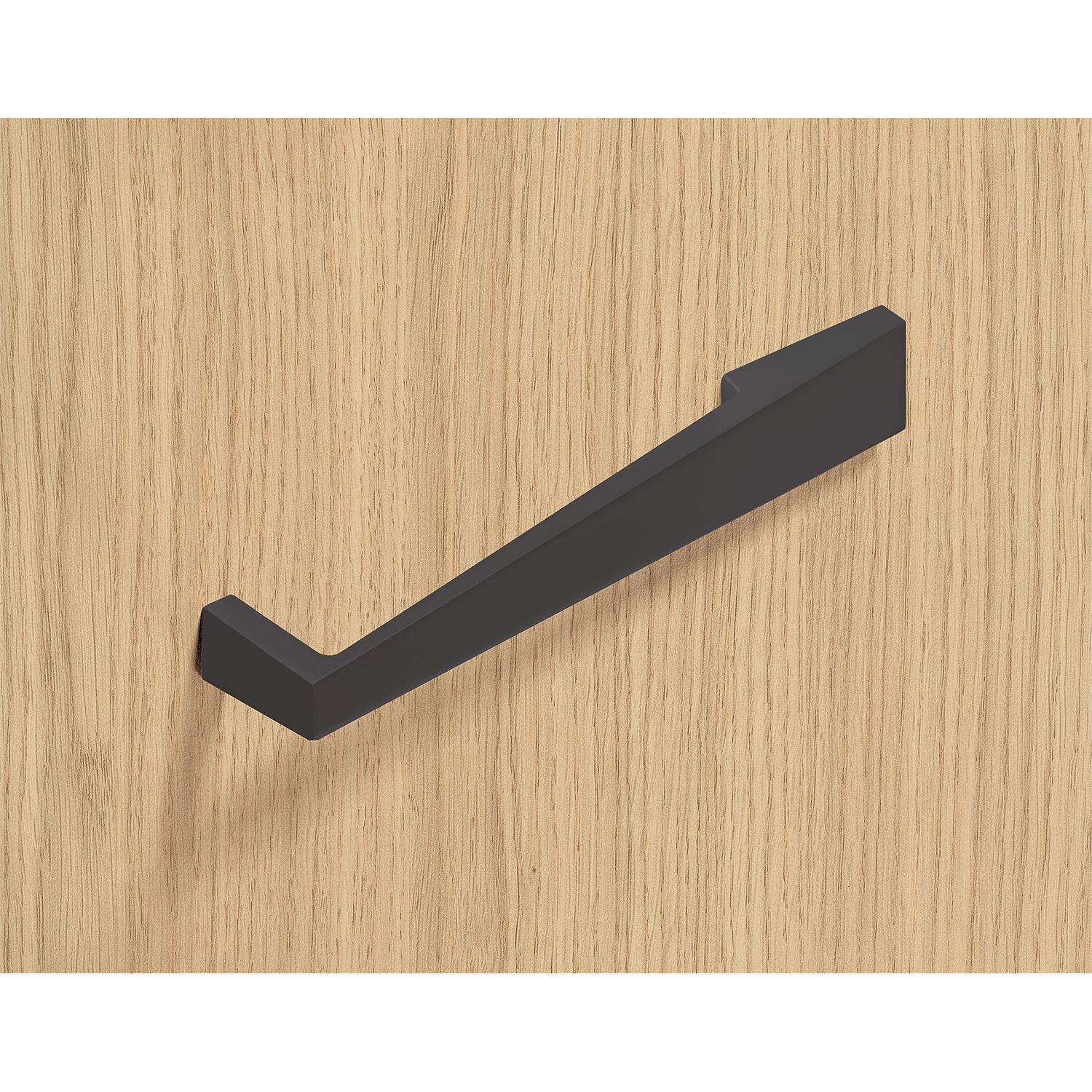 HETTICH Griff Rialto, •–• 160, L 189 mm, B 25 mm, H 35 mm, Schwarz matt, 9264086 HETTICH Griff Rialto, •–• 160, L 189 mm, B 25 mm, H 35 mm, Schwarz matt, 9264086