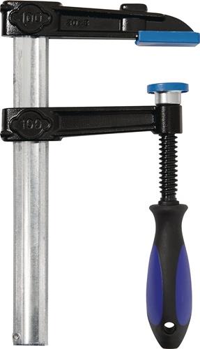 Temperguss-Schraubzwinge 3-Komponentengriff 30 x 8 mm TECWERK