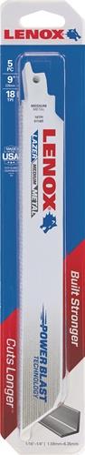 LENOX Säbelsägeblatt L.229mm B.25mm TPI 18 5 St LENOX