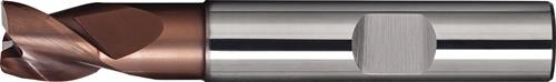 TECWERK Bohrnutenfräser DIN 6527K TypN D.12mm VHM TiAlN HB Z.3 kurz TECWERK