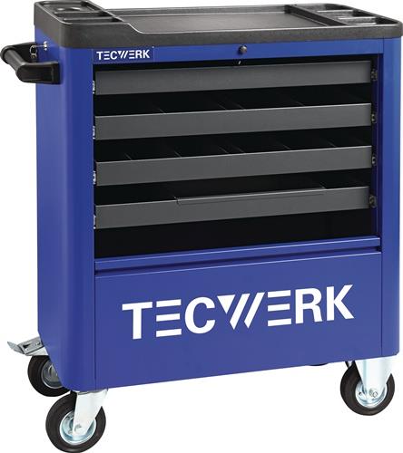 TECWERK Werkstattwagen B855xT400xH895mm 300kg 4 Schubl.Stahlbl.TECWERK