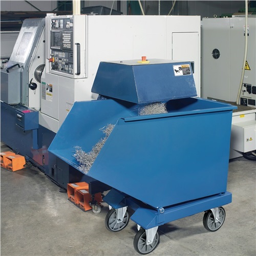 FETRA Muldenkipper Inh.600l L1458xB855xH1099mm brillantblau o.Ablasshahn