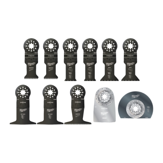 MILWAUKEE 11-teiliges Set Multitool Starlock Zubehör-Set Universal