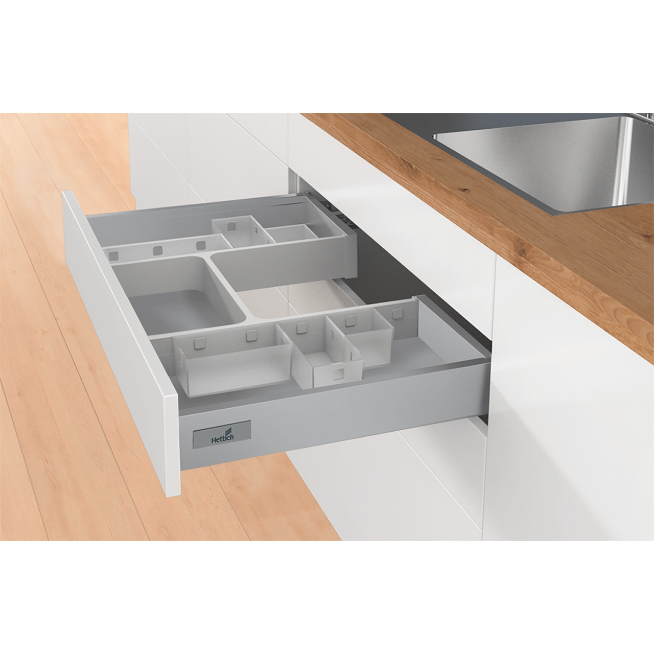 HETTICH Banio Rahmenset, grau, 9153387