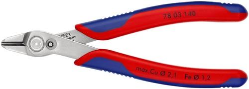 KNIPEX Elektronikseitenschneider Super-Knips® INOX L.140mm Facette nein pol.