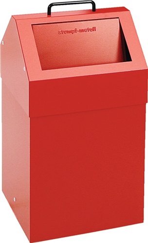 STUMPF Wertstoffsammler 45l H650xB330xT310mm feuerrot stationär