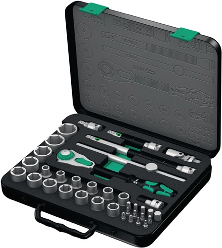 WERA Steckschlüsselsatz Zyklop Speed 37-tlg.1/2 Zoll SW 10-32mm Z.72 6KT WERA WERA Steckschlüsselsatz Zyklop Speed 37-tlg.1/2 Zoll SW 10-32mm Z.72 6KT WERA