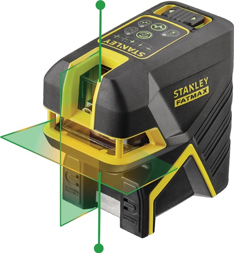 STANLEY Kreuzlinienlaser FatMax® FM 2Punkt Li-Ion grün 30(50m.Empfänger)/Pk.45m ±3mm/10m