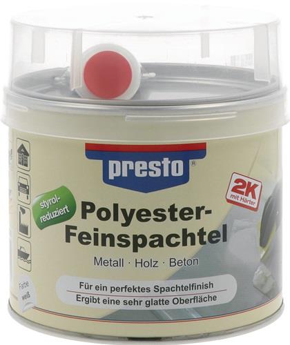 PRESTO 2K-Feinspachtel weiß,Härter rot 1000g Dose PRESTO