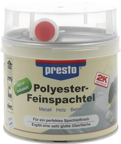 PRESTO 2K-Feinspachtel prestolith® weiß,Härter rot 1000g Dose PRESTO