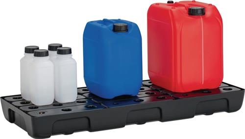 CEMO Regalwanne 21l L976xB395xH95mm PE m.PE-Rost u.Leckanzeiger CEMO
