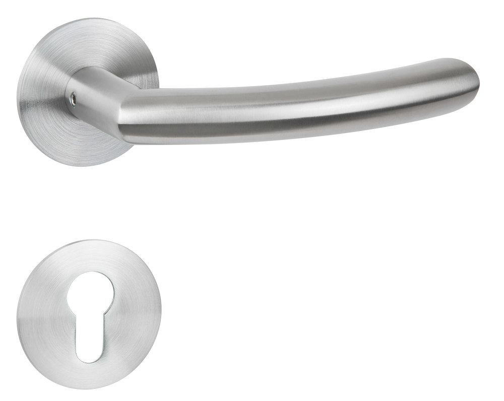 HERMAT Wechselgarnitur mit Rosetten BASIC 04 1804/2636.FL, Edelstahl