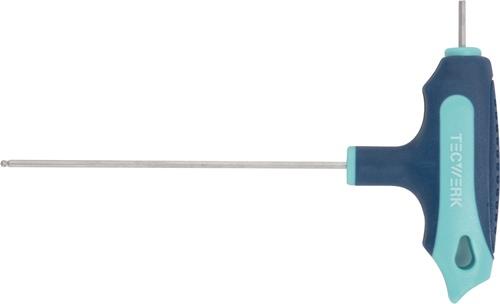 Stiftschlüssel mit Quergriff mit Seitenabtrieb und Kugelkopf TECWERK