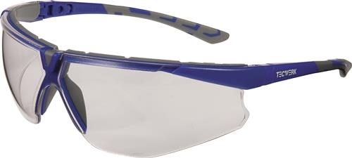 TECWERK Schutzbrille Daylight Flex EN 166,EN 170 Bügel grau/blau,Scheibe klar PC TECWERK