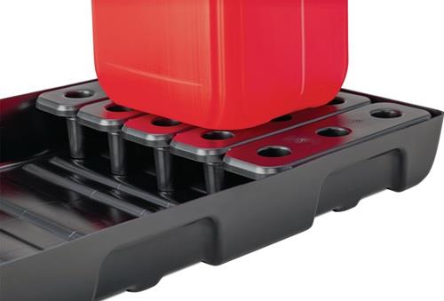 CEMO Regalwanne 27l L976xB495xH95mm PE m.PE-Rost u.Leckanzeiger CEMO