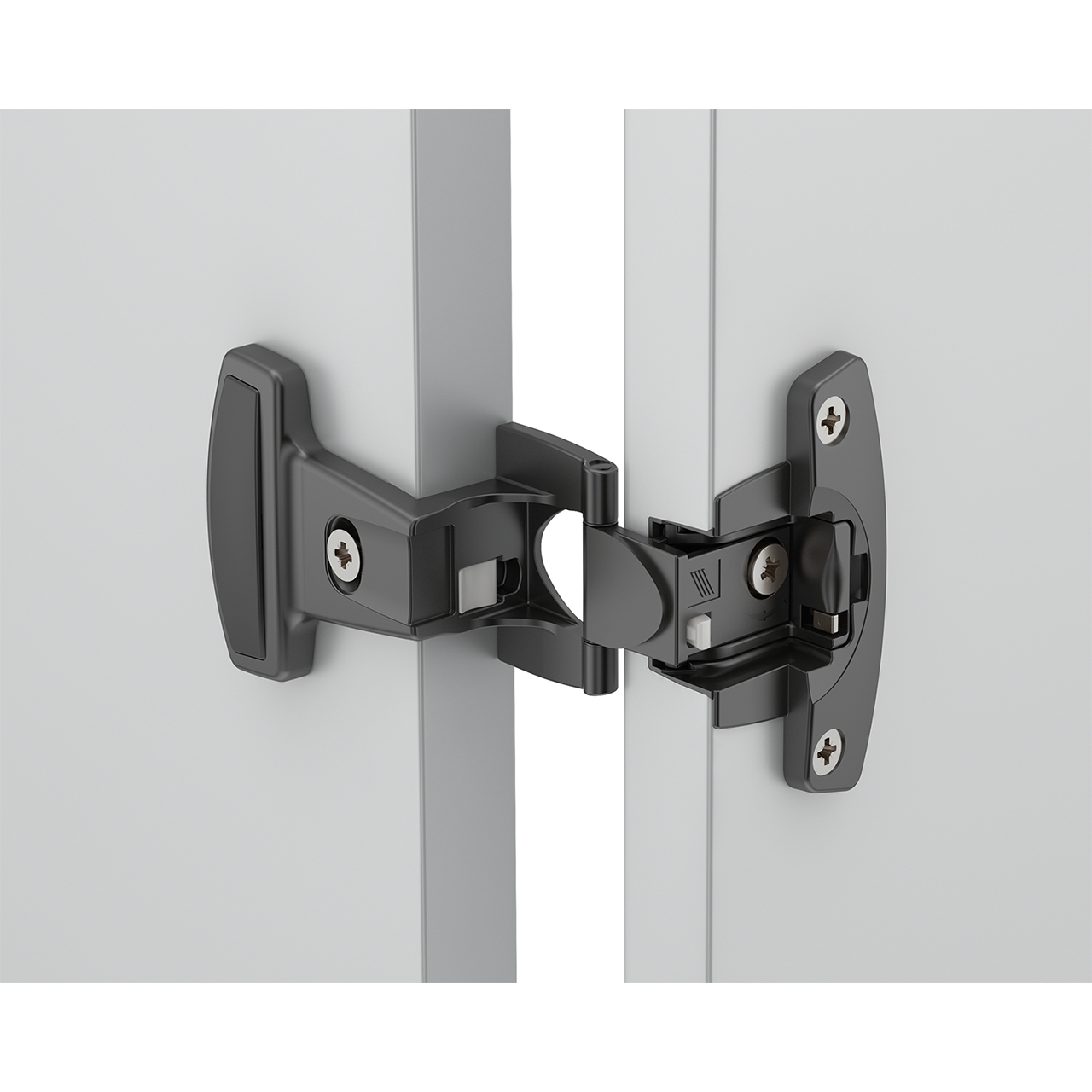 HETTICH Grundscharnier Selekta Pro 2000, 270 °, Auflage 15 mm, mit Spreizmuffen, schwarz, 9072547