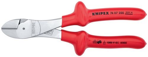 KNIPEX Kraftseitenschneider L.200mm VDE Form 0 tauchisol.KNIPEX