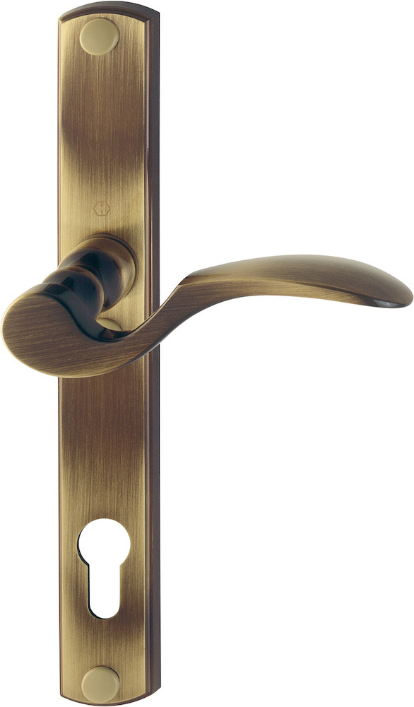 HOPPE® Drücker-Halbgarnitur mit Schmalschild München M112SH/387SN, Messing, 1929559