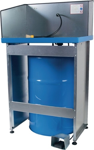 RAPID Kleinteilereiniger f.200l-Fass Stahlbl.verz.Standmodell