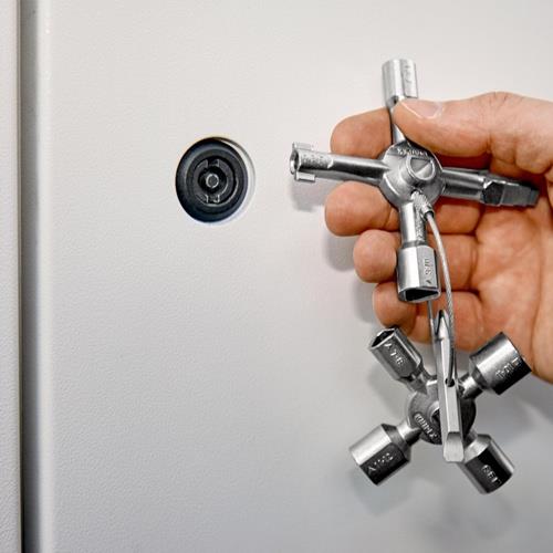KNIPEX Schaltschrankschlüssel TwinKey® 6 Funktionen m.Magnet Verb.KNIPEX KNIPEX Schaltschrankschlüssel TwinKey® 6 Funktionen m.Magnet Verb.KNIPEX