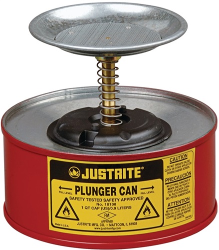 JUSTRITE Sparanfeuchter 1,0l Stahlbl.D185xH143mm JUSTRITE