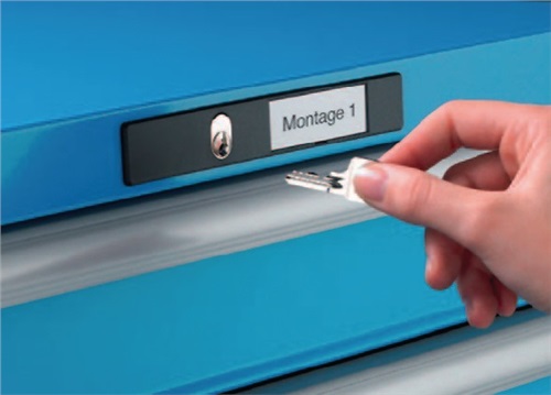 LISTA Werkbank B2000xT750xH840mm Buche Multiplex lichtgrau Anz.Schubl.3 Keylock