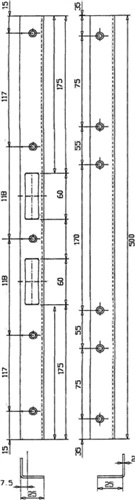 SCHNEGEL Sicherheitswinkelschließblech L.500mm B.25mm S.2mm VA ma geb.005/3127 SCHNEGEL