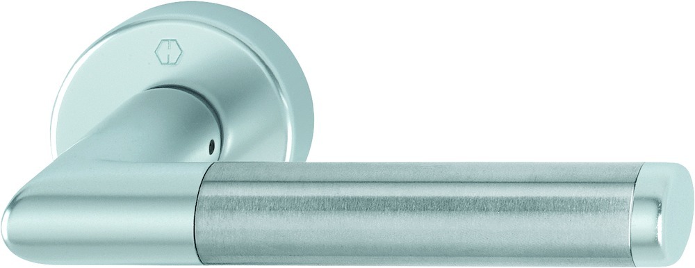 HOPPE® Drücker-Halbgarnitur ohne Schlüsselrosette Amsterdam 1400/42H, mit Stütznocken, Aluminium