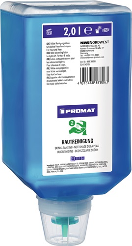 PROMAT Hautreiniger 2l Varioflasche f.4707 010 009 leichte b.mittlere Verschmutz.PROMAT