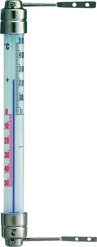 TFA Fensterthermometer Messber.-50 b.50GradC H200xB23xT28mm Metall TFA