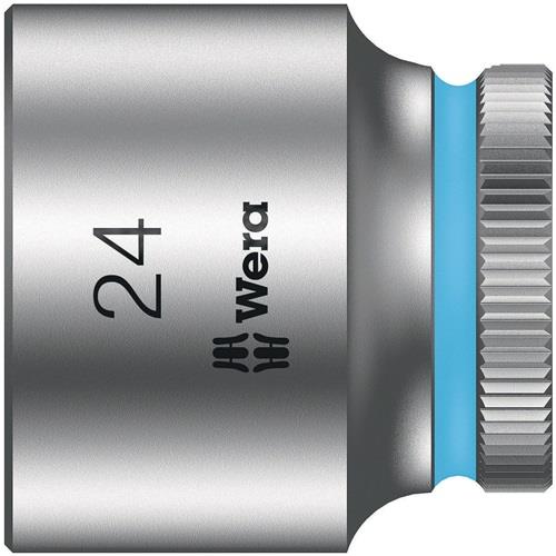 WERA Steckschlüsseleinsatz 8790 HMB Außen-6-kant SW24mm L.30mm 4-kt3/8Zoll CV verchr.